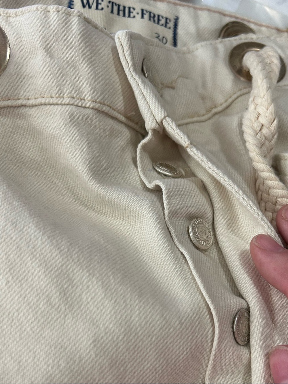 Free People We the Free Moxie Paint Fleck Cotton Utility Pants - Picture 11 of 11